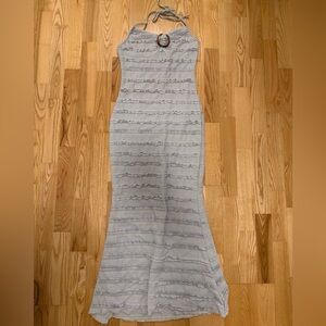 Wedding dress small Light blue Halter Maxi Dress